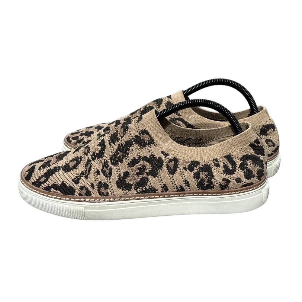 Vince Camuto Keamalla Sz 11 Brown/Black Leopard Print Slip On Shoes Comfort Walk